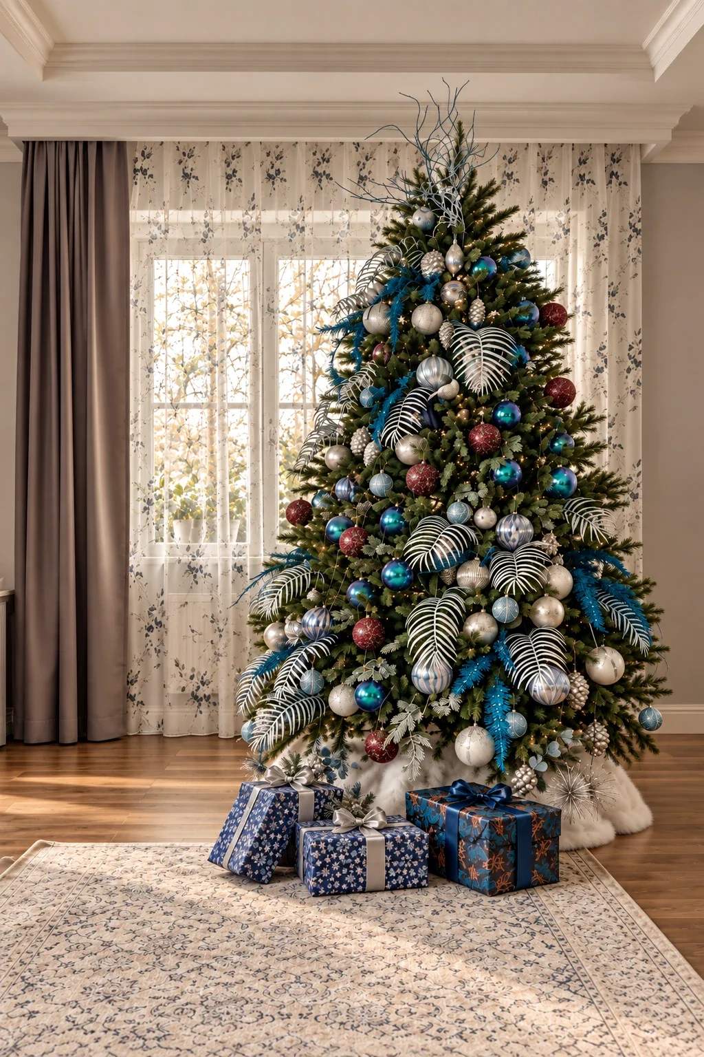 Авторская ёлка PineDecor в частном интерьере
