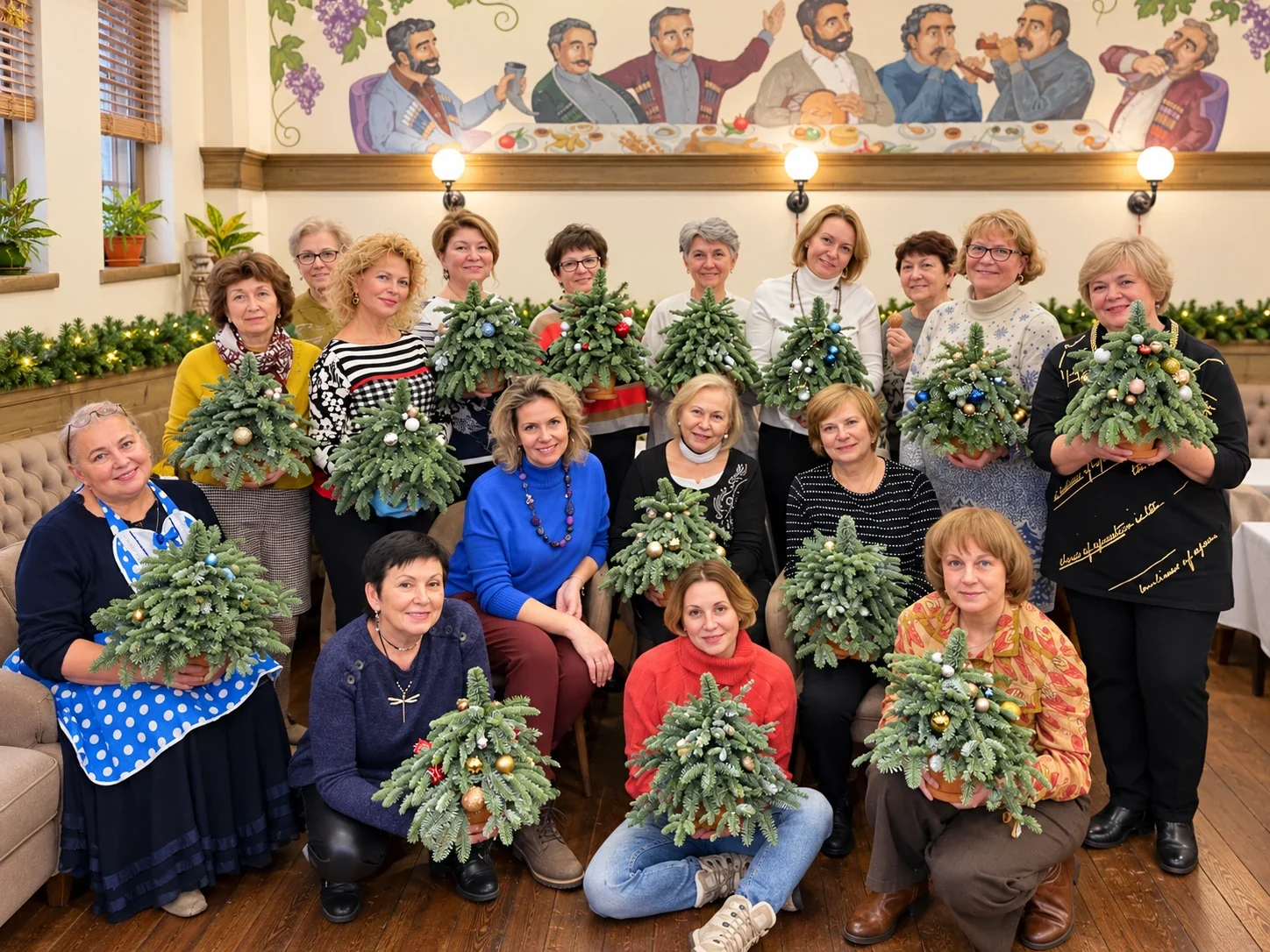 Группа участников мастер-класса PineDecor